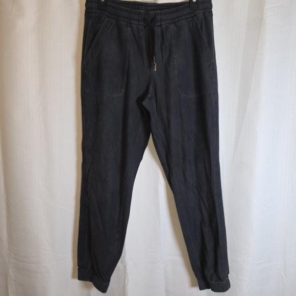 Athleta Pants - ATHLETA Farallon Jogger Pants Drawstring Waist Atheisure Cotton Black Sz 6